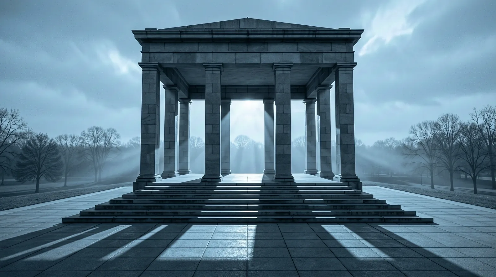 Architectural landscape representing clinical precision